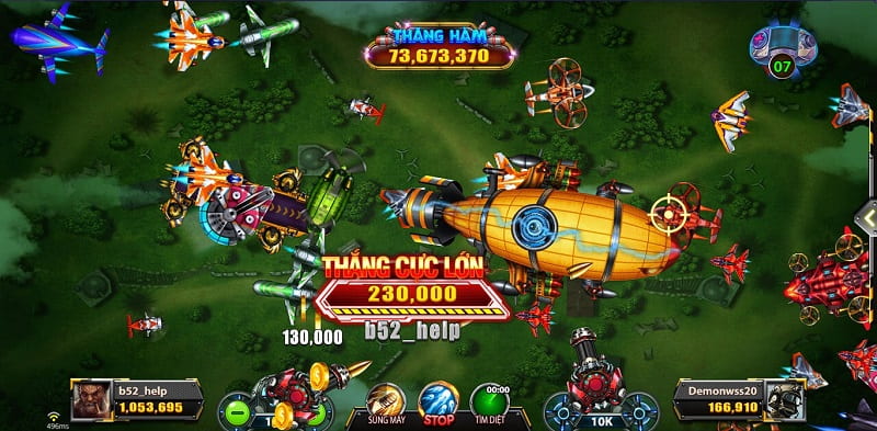 Sản phẩm độc quyền của cổng game - Đại chiến B52