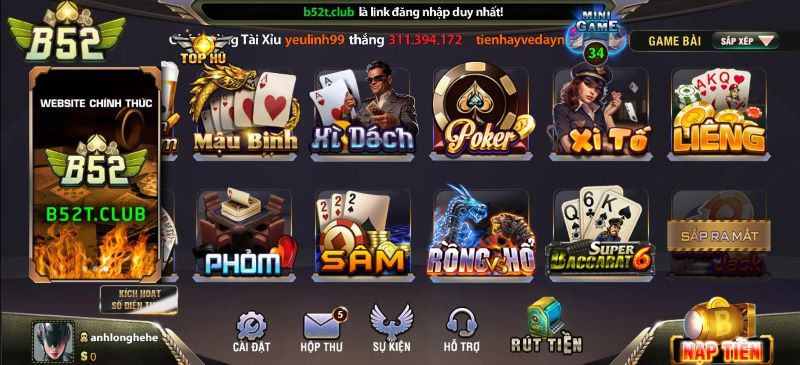 Cách tham gia chơi xì tố đơn giản trên B52