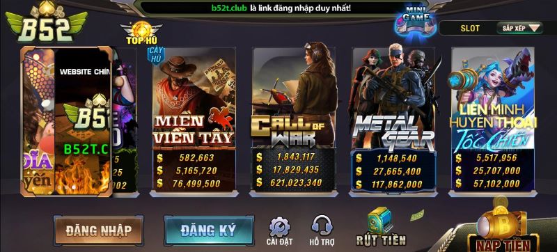 Hướng dẫn quy trình tham gia chơi Metal qear tại B52